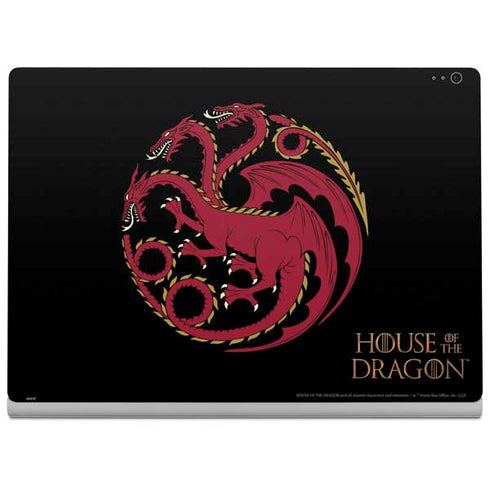 HBO House of the Dragon Red Tararyen Sigil Surface Book 2 13.5in Skin